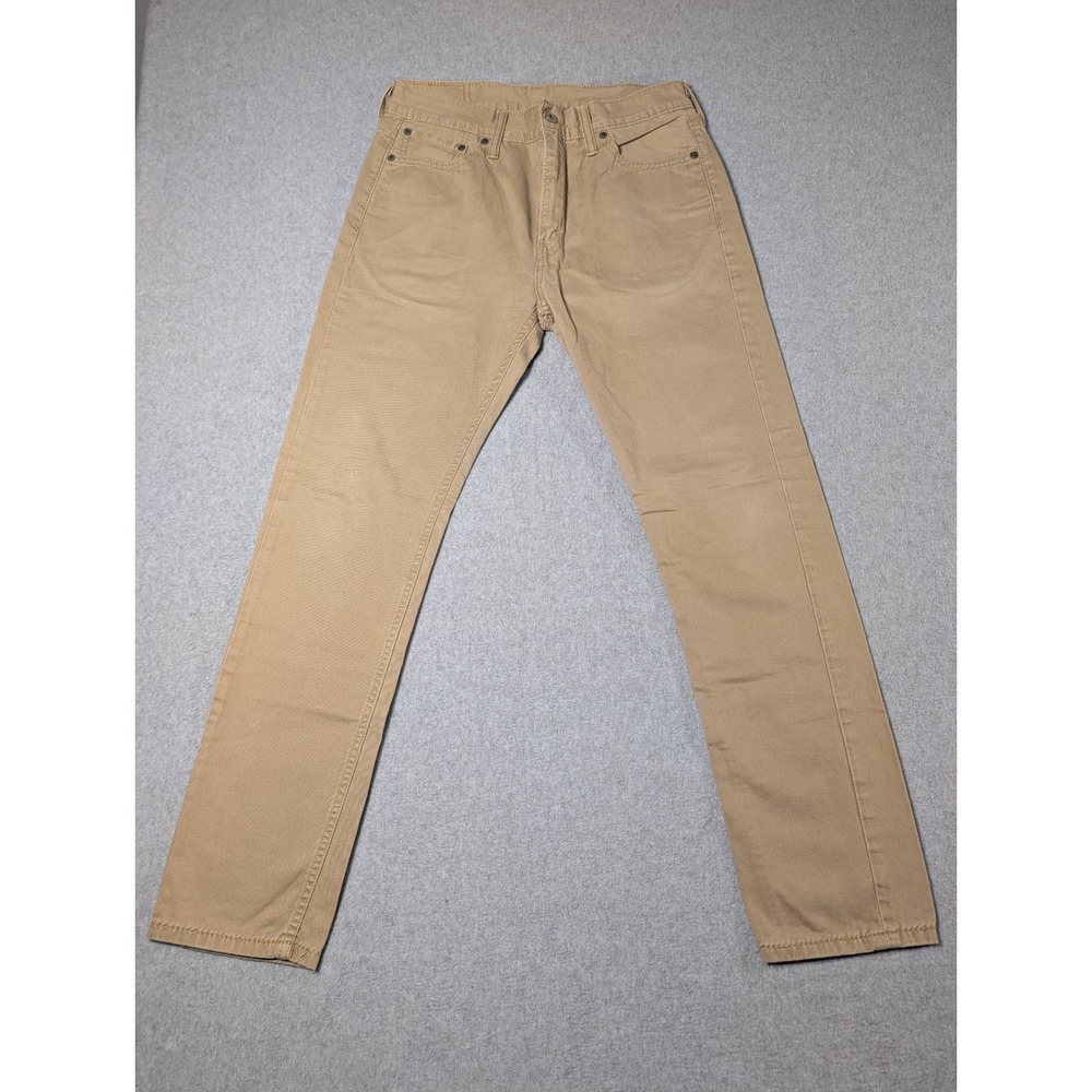 Levis 510 Skinny Fit Khaki Tan Pants Mens 33x32 Stretch Denim Jeans